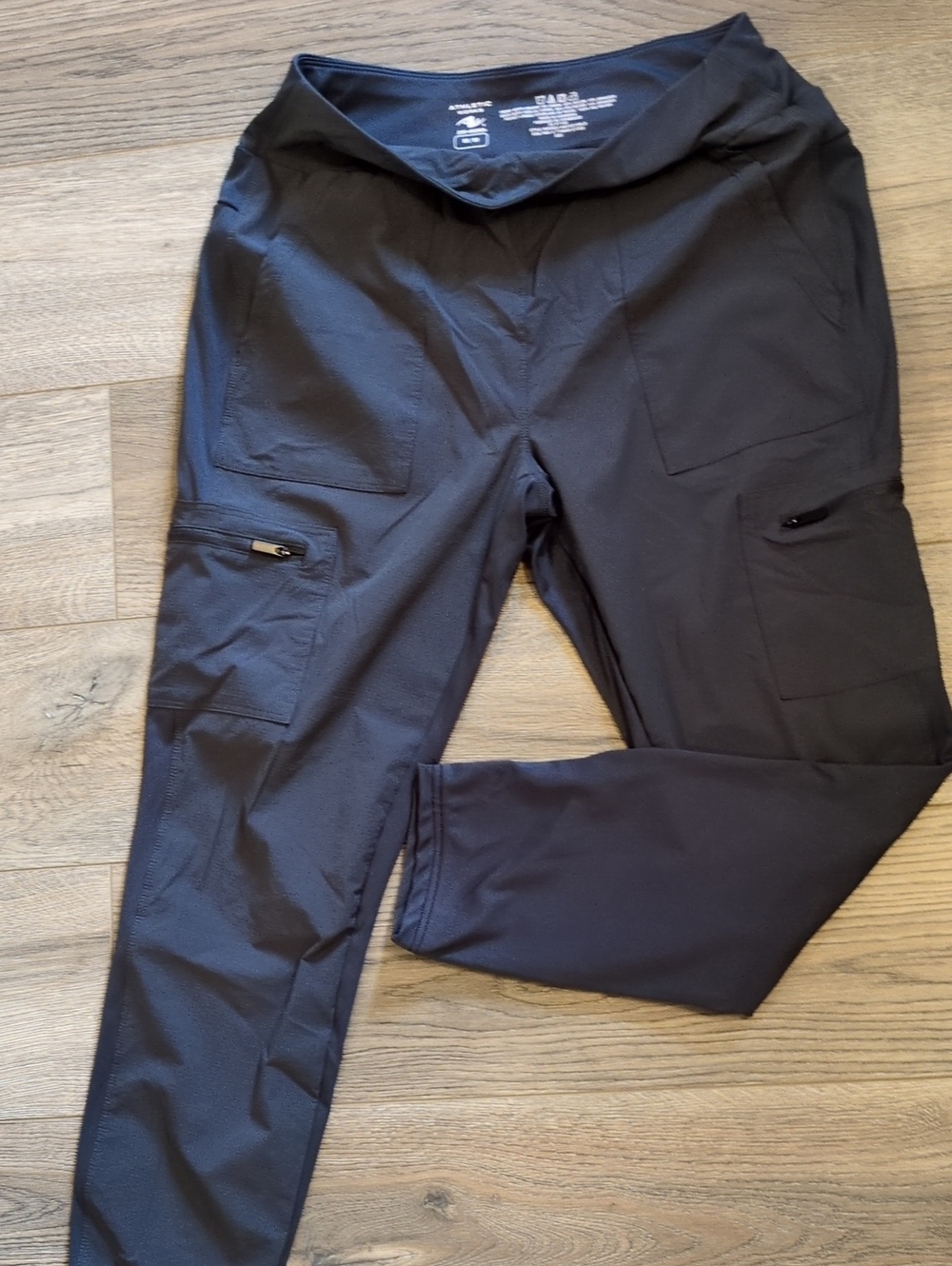 Athletic Works Black Women's Leggings with Side Pockets